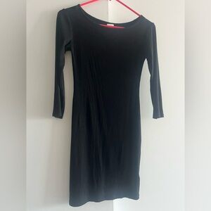 Women's Black Ribbed dress